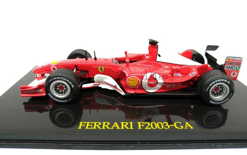 F2003-GA M.シューマッハ 1/43スケール Miniatura Ferrari F2003 Ga Michael Schumacher 1/43 Ixo